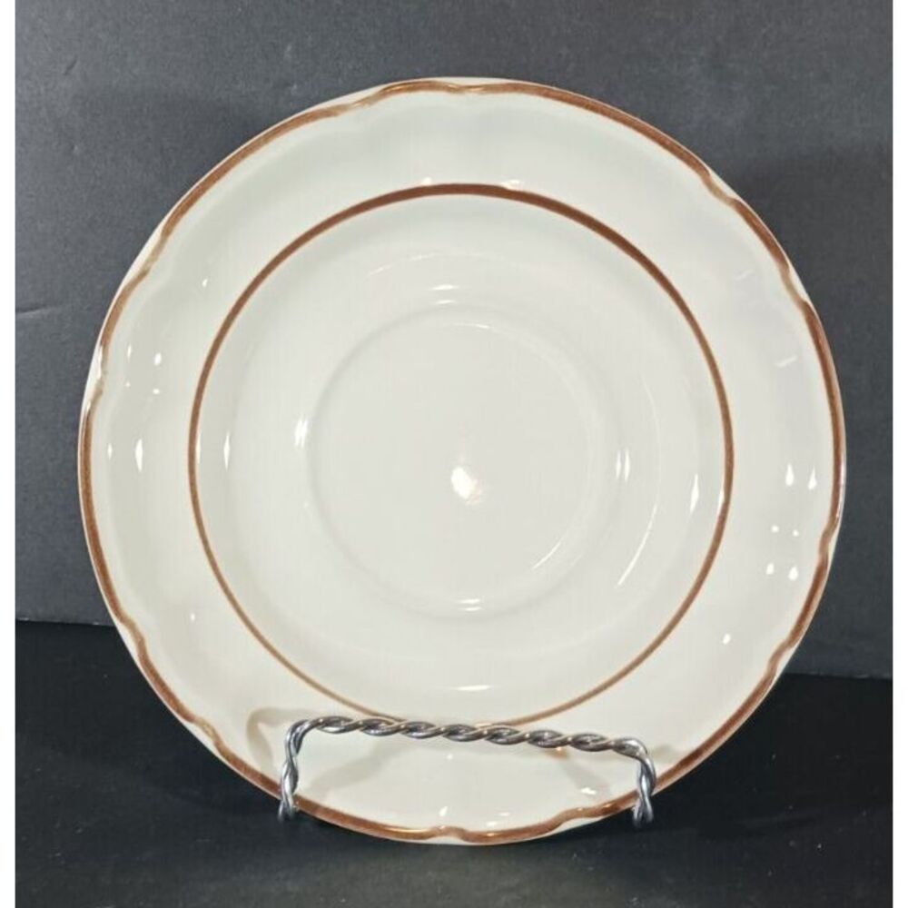 Hearthside CUMBERLAND MAYBLOSSOM SAUCER Brown Stoneware Japan 6"